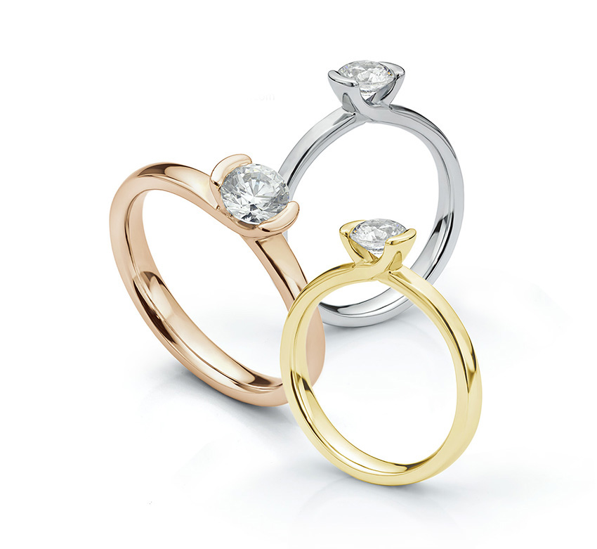 Solitaire diamond ring